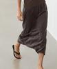 Masimodutti 100% Silk Straight Midi Skirt