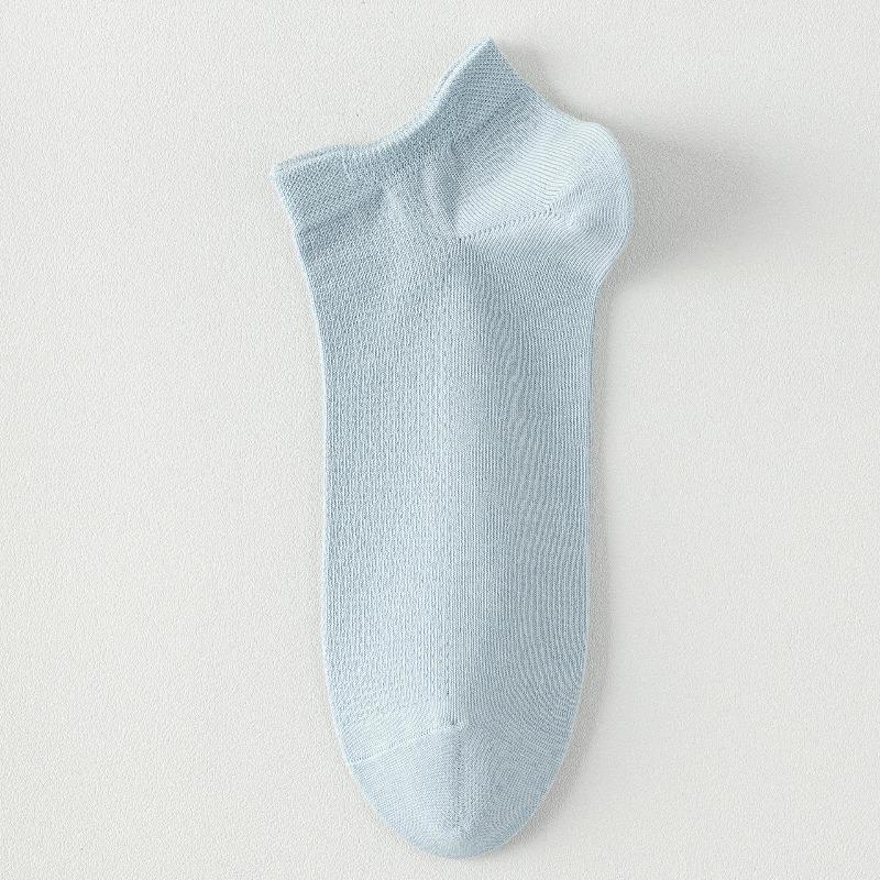 Women's Cotton Summer Lightweight Antibacterial and Deodorant Cotton Socks with Mesh Ventilation for Good Moisture Absorption