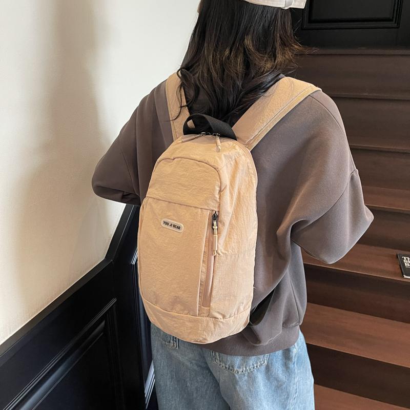 

Легкий рюкзак спортивный для поездок на работу студенческий нейлоновая сумка чёрный