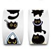 500PCS Black Cat  Roll Stickers Luggage Collage Community Phone Coffee Laptop Gift For Waterproof Art Home Decoration Sticker