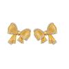 French Vintage Bow Necklace Pendant Luxury Diamond Butterfly Earrings Jewelry Set for Women