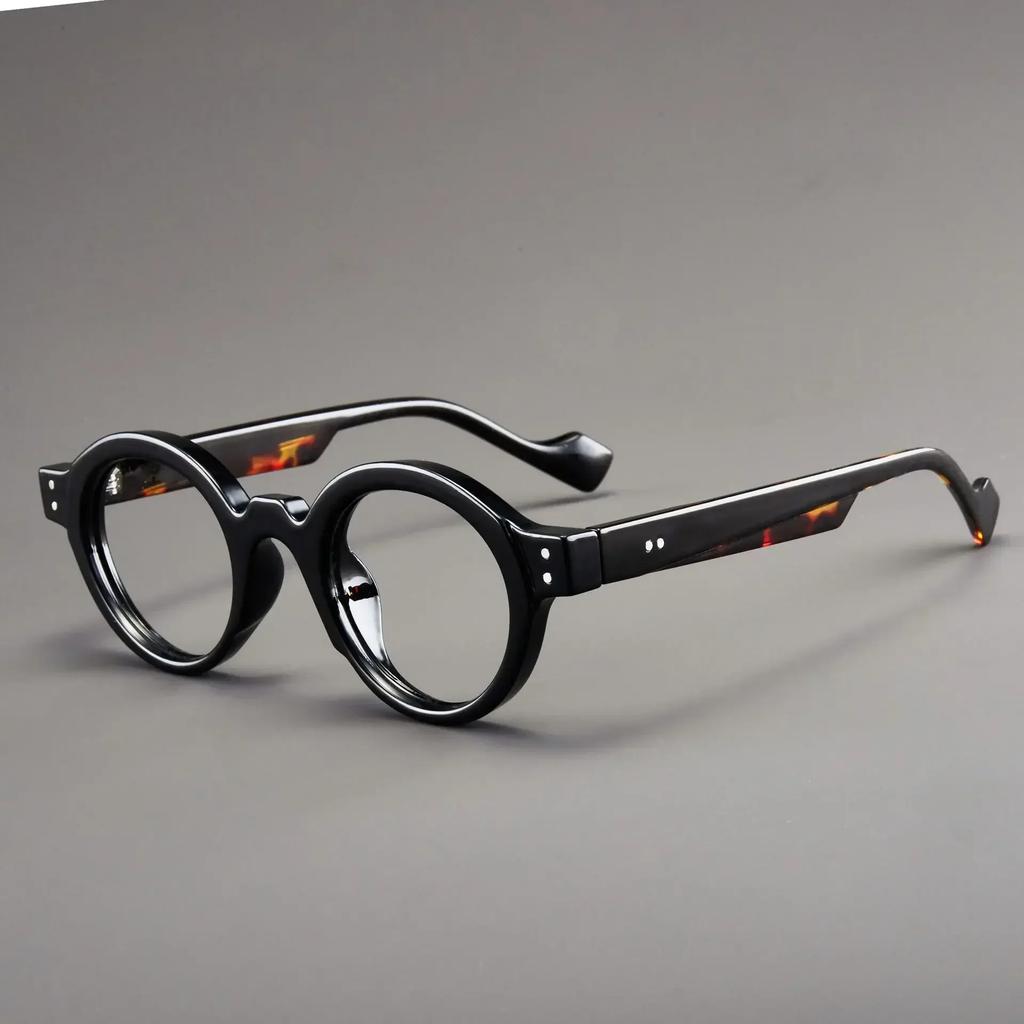 Men's and Women's Anti-Blue Light Presbyopia Glasses New Retro Round Frame Ultra-Light Reading Glasses Diopter 0 To +4.0