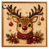 Holiday DIY Projects for Family Christmas Faux Pearl Painting Art Kit with Frame, Santa Decorative Wall Making Beads Craft Adults Beginner,