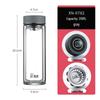 Xeno Double-Wall Glass Tea Infuser Mug