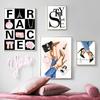 Beauty Modern Girl High Heel Paris Perfume Girl Wall Art Canvas Painting Posters And Prints Wall Pictures For Living Room Decor No Frame