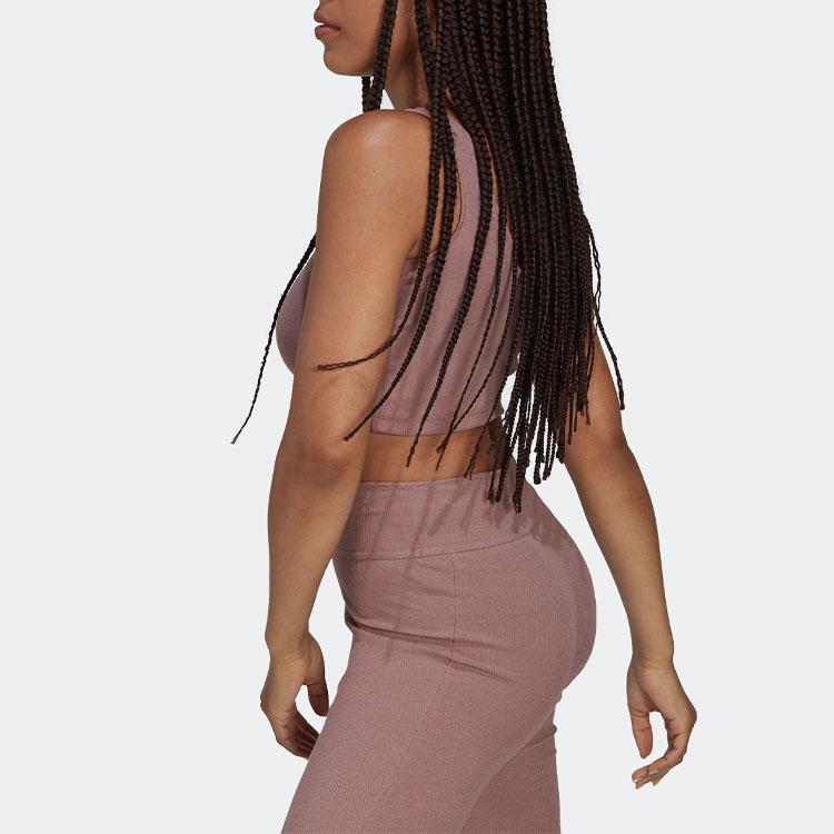 Adidas Slim Fit Sports Tank Top Women Tops Wonder-Red HG4366