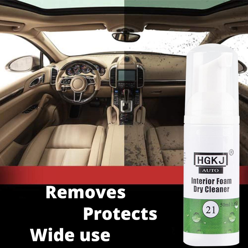 50 мл HVIERO-21 пена для чистки кожи салона автомобиля химчистка средство для чистки — фото 10