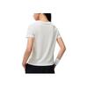 Li Ning Plain Color Sports Short Sleeve T-Shirt Women tops Off-White ATST580-1