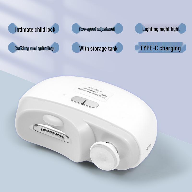 

ЖК Портативная Электрическая Пилка для Ногтей: Автоматическая машинка для стрижки и шлифовки ногтей для взрослых и пожилых людей