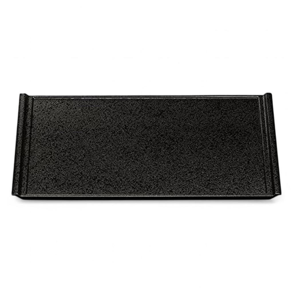 Premium Black Dry Clear Lacquer X X J-kitchens Placemat, Japanese-Made Tray, 2-Shaku Flight, Lacquer, (37.3cm 25.5cm 1.8cm)