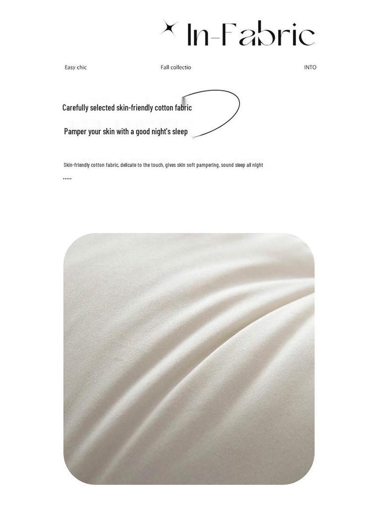 Solid Color Soft Cotton Quilt Mattress Sheet for Full Bed - Skin-Friendly and Ideal for Dorms