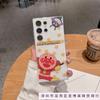 Applicable To Samsung S25ultra Apple Iphone17 Ins Japanese Bread Cartoon Phone Case Painted Protective Case