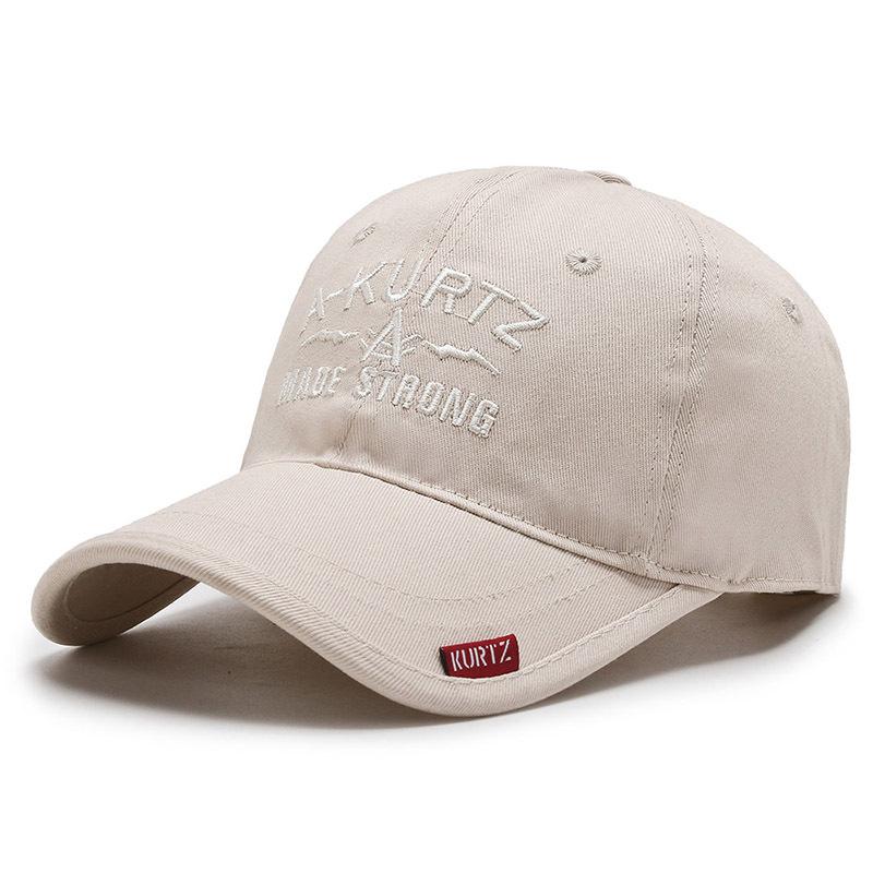 Retro Korean Letter-Embroidered Baseball Cap - Unisex Duckbill Hat for Autumn/Winter