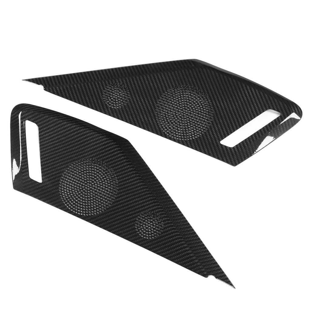 2pcs Car Door Speaker Cover Carbon Fiber Interior Speaker Cover Replacement for Chevy Corvette C8 Z06 Z51 2020 to 2023