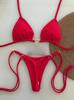 New nylon solid color love bikini suit low waist strap fashion biquini