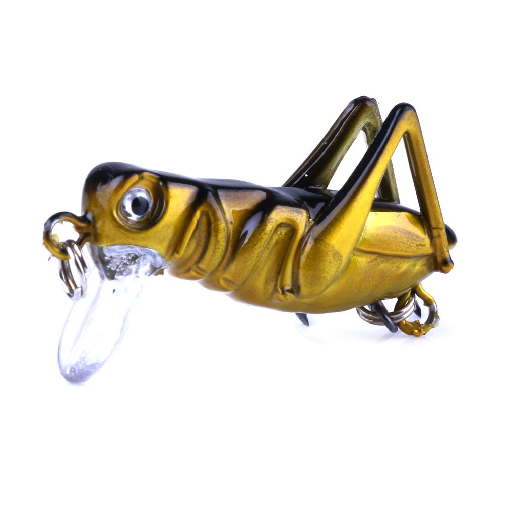 1 Stück Lebensechter Heuschrecke Grille Angelköder für Barsch Wels Forelle Nachtangeln