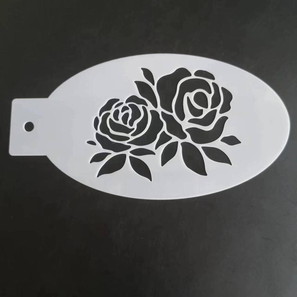 New Face Painting Stencils Templates Professional Body Art Dolphin Deer Butterfly Plastic Makeup Tools
