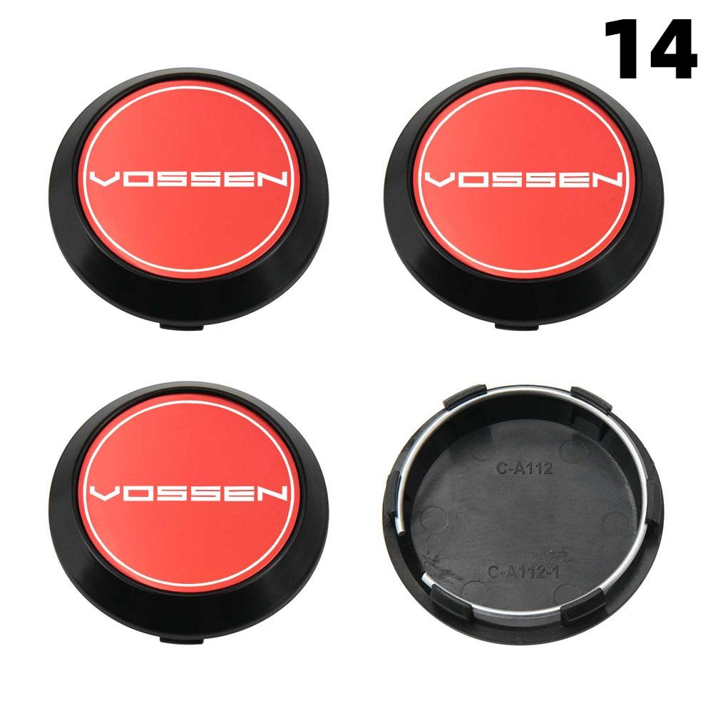 4PCS New 64MM OD / 60MM ID Rim Caps VOSSEN Emblem Wheel Center Cap Wheel Cover Hub caps Sport Car Logo Tire Accessories