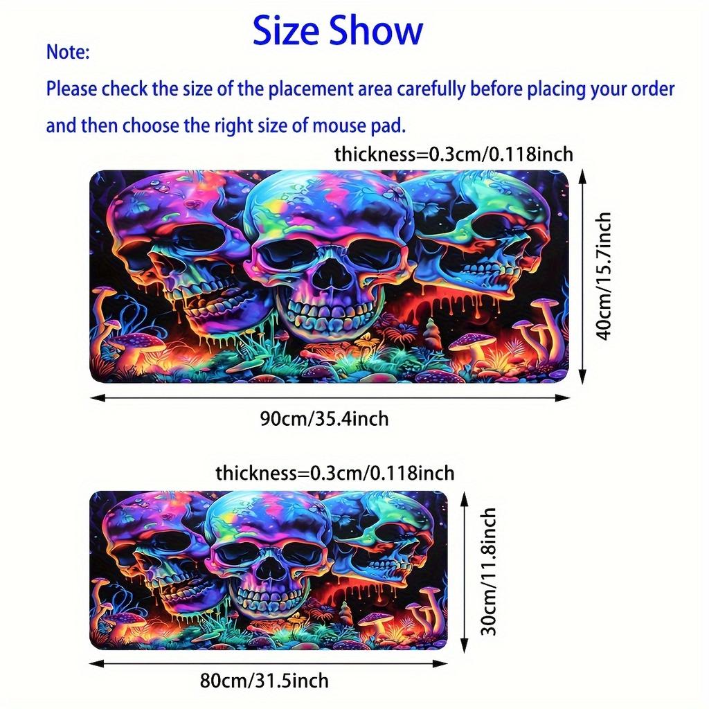 Graffiti Art Skull Mouse Pad 90x40cm Desktop Mat Setup Mousepad Xxl Gaming Accessories Rug Mouse Carpet Desk Mat Decorations