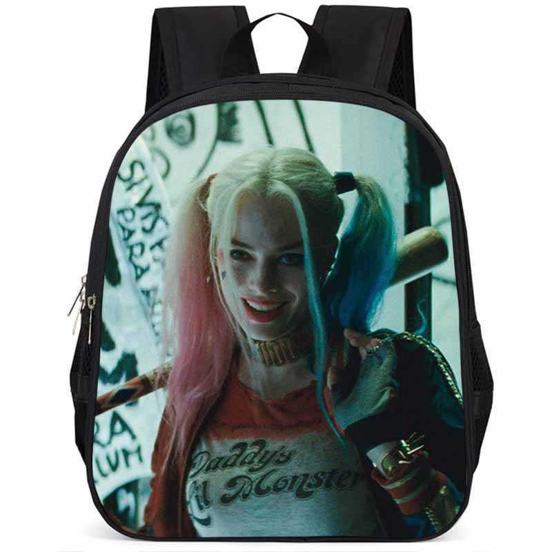 Spacious 15 Inch Harley Quinn Backpack Large Capacity Lightweight Oxford Fabric