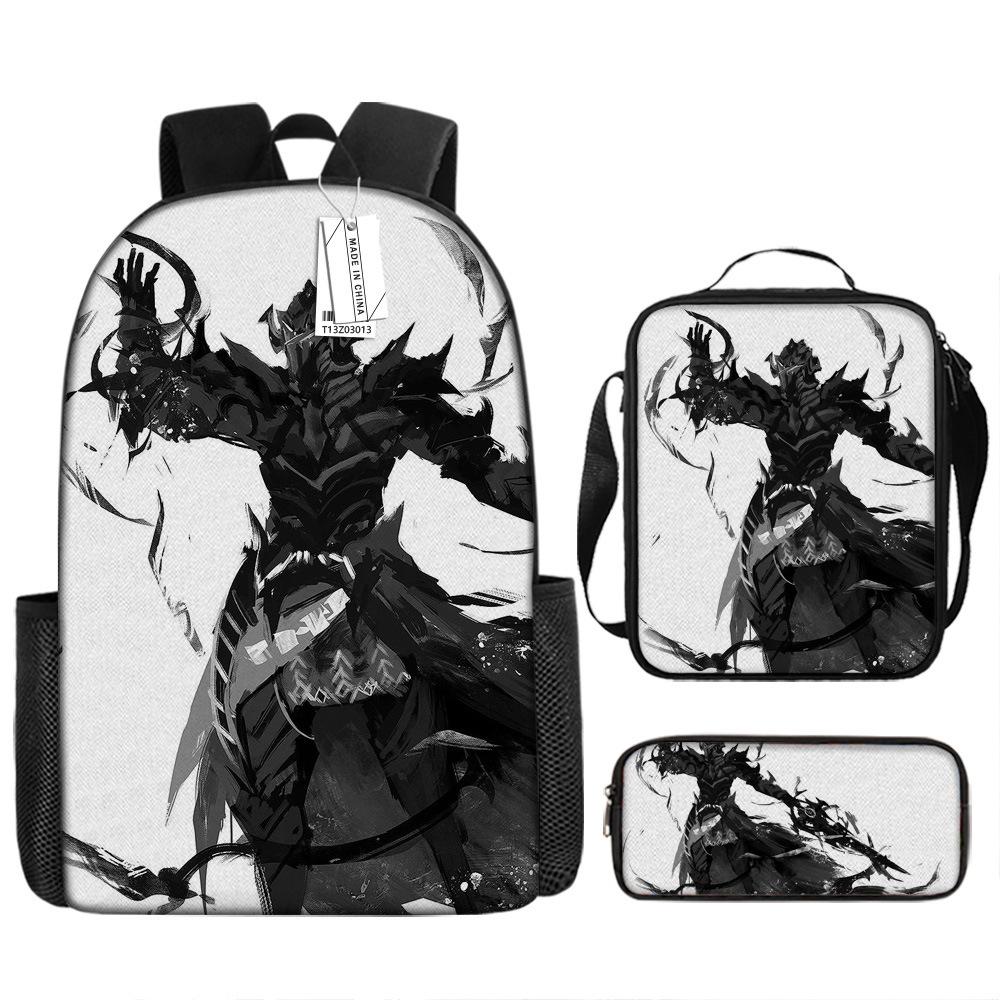 Ffxiv Backpack Cross-border Tide Backpack European and American Retro Schoolbag Fourth Grade Backpack Student Backpack
