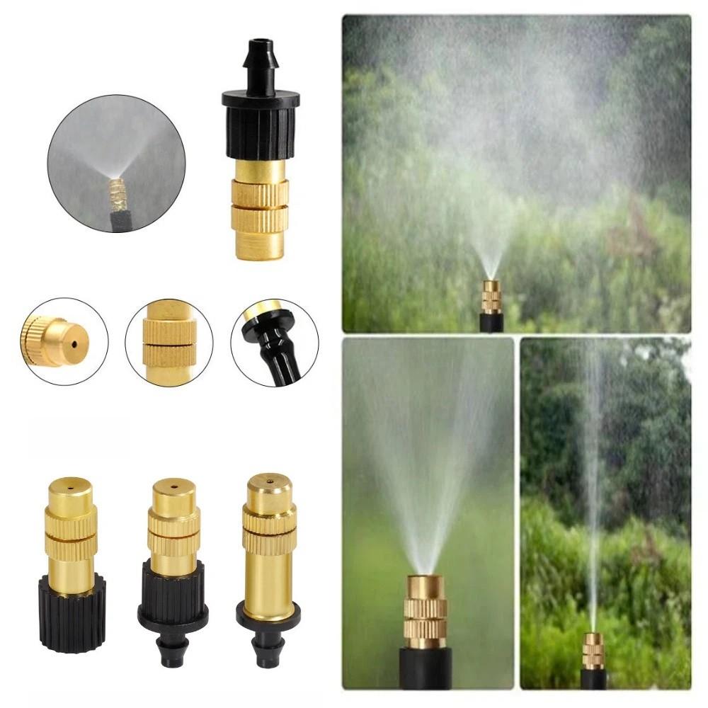 10Pcs Atomizing Design Misting Nozzles Adjustable Spray Garden Sprinklers Plant Watering