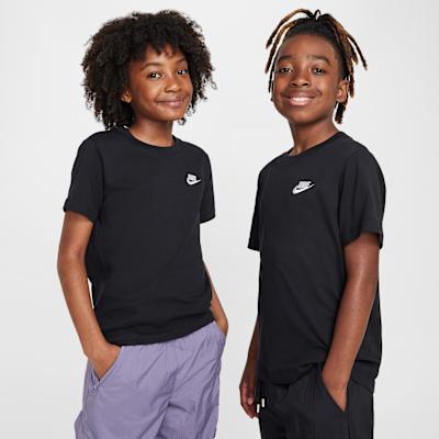 Nike T Shirt Sportswear Black Kids XS