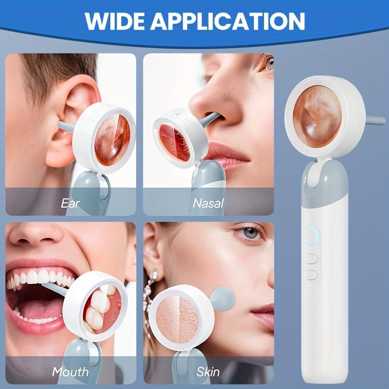 Inskam 4-in-1 Smart Ear & Nose Camera with Screen - HD 1080P, 90° Rotating Inspection Head, Includes Wax Removal Tool for Ears, Nose