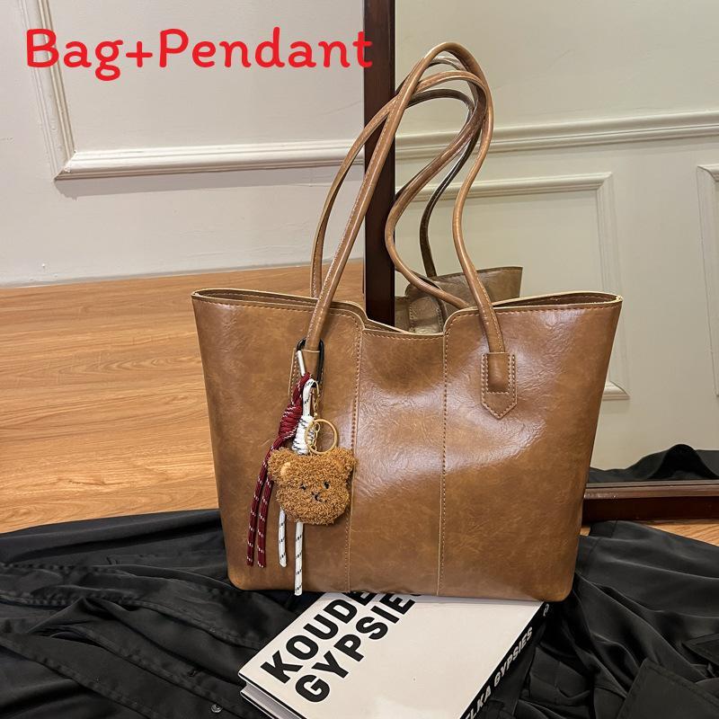 Casual Pu Tote Bag With Top Zipper And Inner Phone Pocket For Women