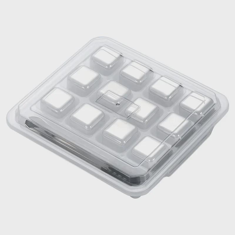 Stainless Steel Ice Cube Gift Set for Whiskey, Wine, and Beer