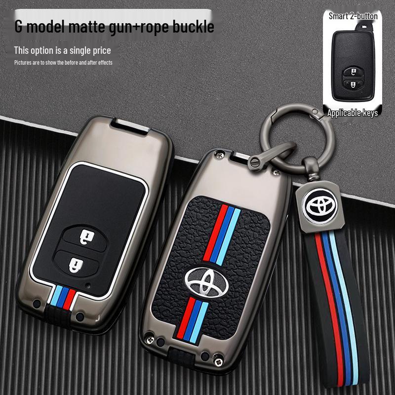 Compatible Key Case for Toyota: 6th Gen Camry, Reiz, Land Cruiser, Prado, Highlander