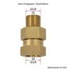 3/8 Brass Connector Brass Connector Brass Coupage Heavy Pressure Coupling