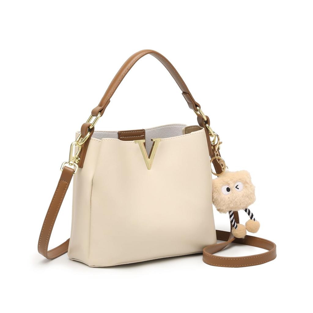 High-end Retro Handbag, Single-shoulder Bucket Bag, Light Luxury Crossbody Bag