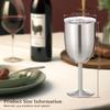 Edelstahl- Weinglas mit Deckel für Party Bar Weinkelch doppelwandiger Kelch für Hochzeit Jubiläum Outdoor Reisen Camping