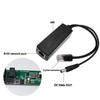 Neuer POE-Splitter 24V/48V auf 12V/5V IEEE 802.3af Ausgang Power Over Ethernet Splitter Adapter Sicherheitssystem (Plug & Play)