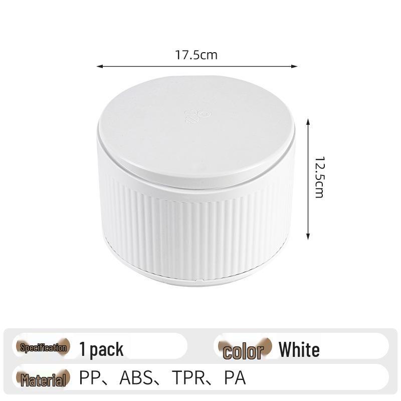 Home Story Mini Desktop Trash Can with Lid for Bedroom or Dining Table