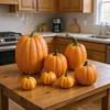 7pcs Artificial Pumpkins Faux Artificial Pumpkins Fake Simulation Pumpkins Halloween Thanksgiving Party Props Home Decoration