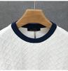 Men's Trendy High-End Short-Sleeve Sweater, Spring/Autumn 2023 Thin Knit Base Layer