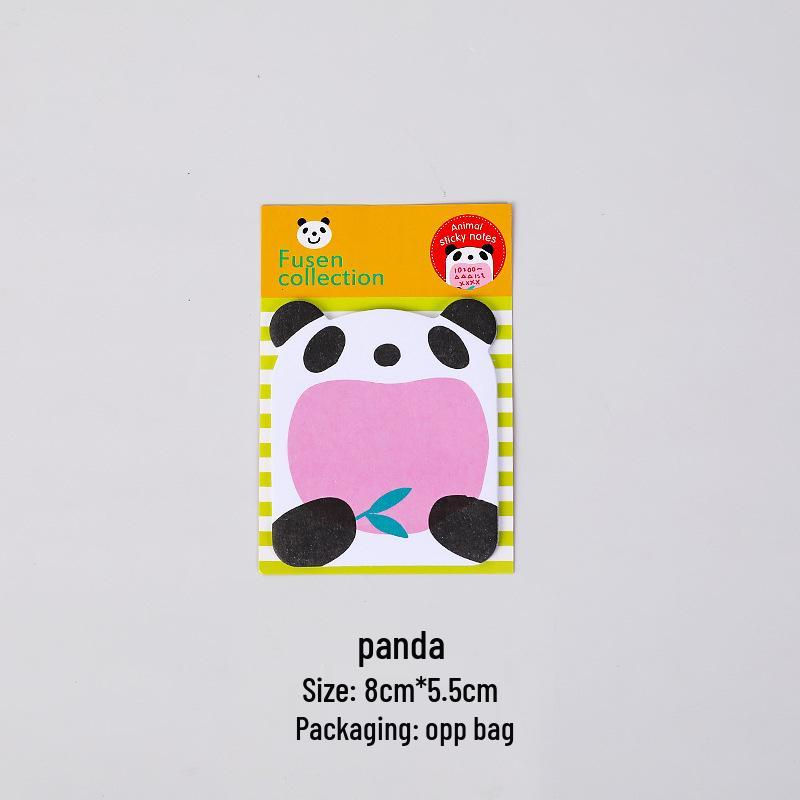 Koreanischer Cartoon Zoo Tier Notizblock - Niedliche Abreiß-Haftnotizen für Studenten