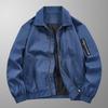 Jacke Jacke Herren Frühling und Herbst Hübsch Slim Lässig Revers Winddicht Wasserdicht Tooling Jugend