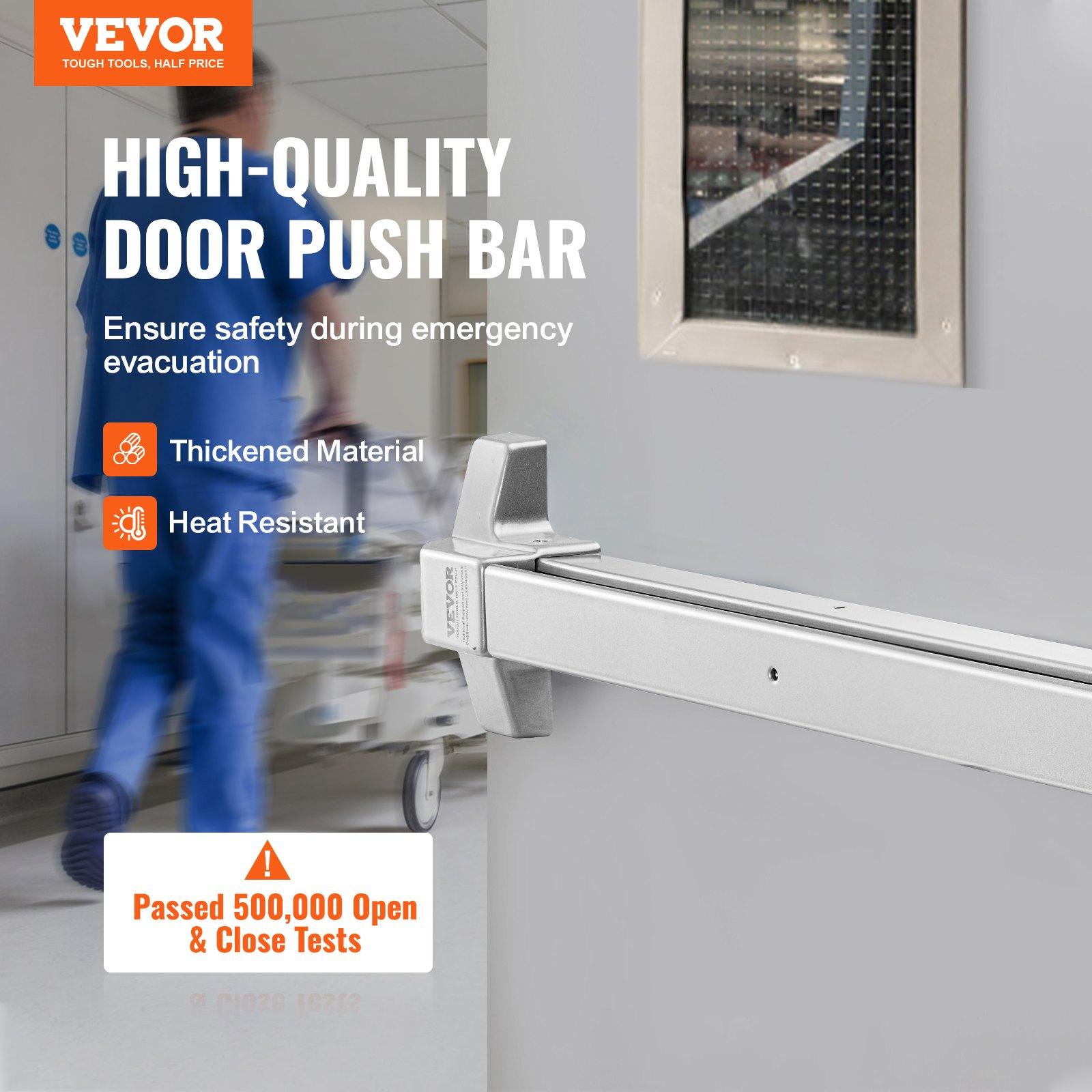 VEVOR Push Bar Door Locks, Carbon