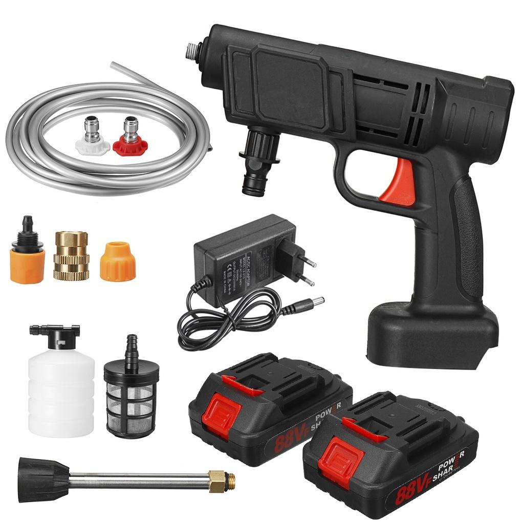 200W Cordless High Pressure Washer Car Washing Machine Water Spayer Gun Vehicle Cleaning Tool