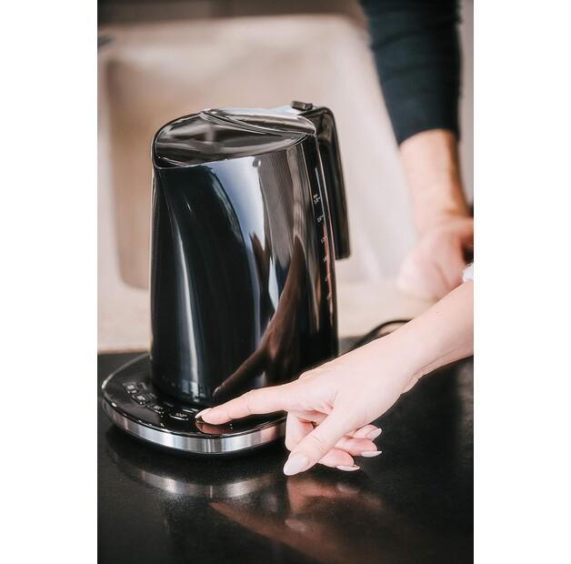 Kettle Melitta Look Aqua Deluxe Black/stainless Steel