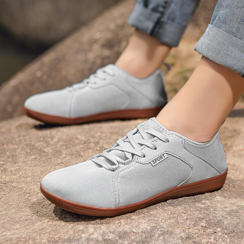 Breathable Wide Toe Walking Shoes Light Flats Cross-training Sneakers Men Non-slip Gym Fitness Casual Sports Shoes