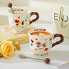 Creative cute dachshund ceramic mug couple cup water cup household coffee cup for friends birthday gift