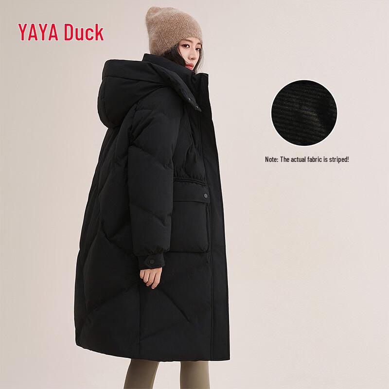Women's Detachable Hood Long Winter Down Jacket