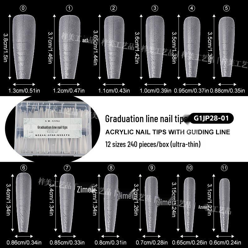 

Матовые типсы для наращивания ногтей без следов тонкой линии