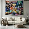 Onepunch Man Wall Tapestry Aesthetic Wall Hanging Printed Fabric Blanket Decorative Tapestries For Bedroom Living Room Home Decor