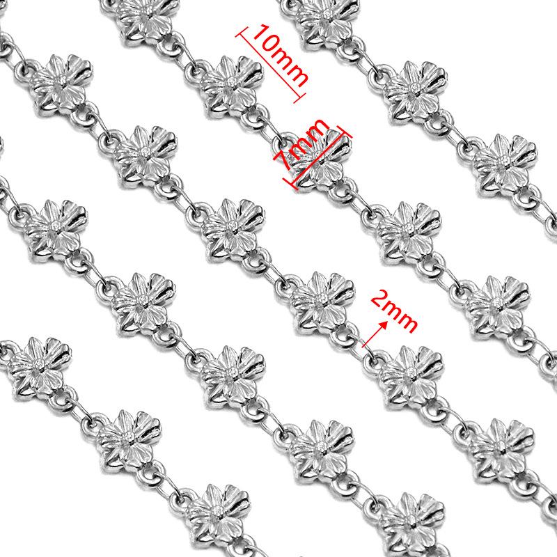 18K Gold Plated Stainless Steel Heart, Butterfly, Four-Leaf Clover, Shell Chain Bracelet/Necklace, 50cm.