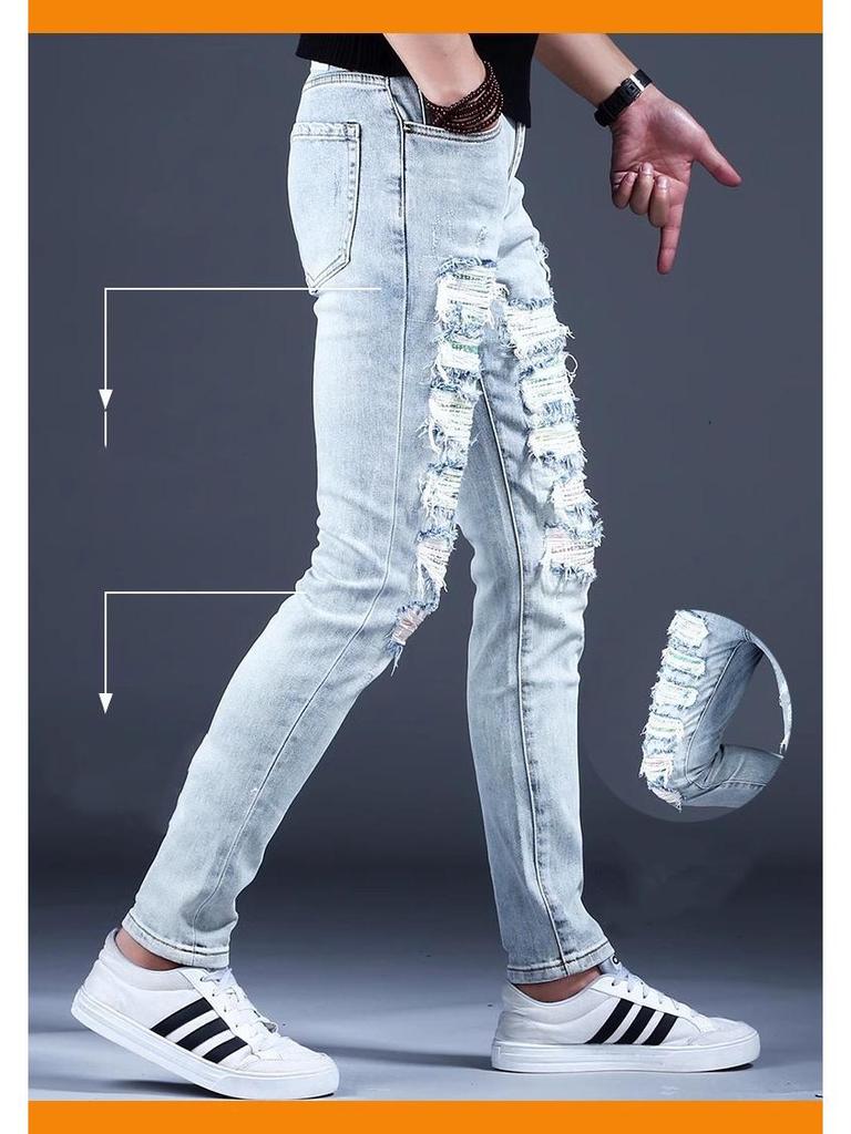 Jeans retrò estivi da ragazzo 2024 larghi affusolati
